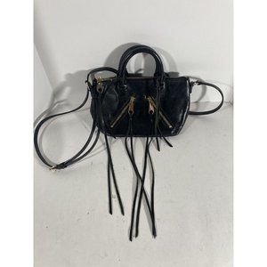 Rebecca Minkoff small Crossbody Bag Black Leather 9x6x3 Little Worn Overall Good